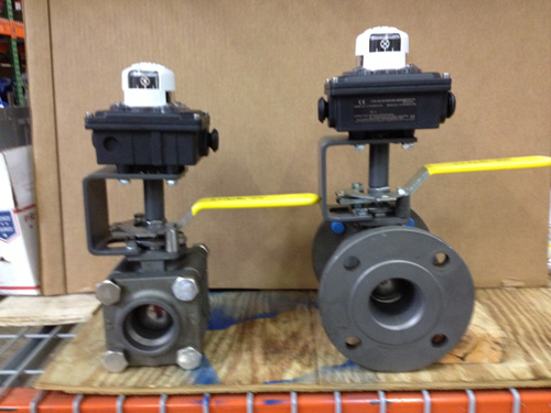 Apollo Ball Valves with Limit Switches for Fuel Oil Service